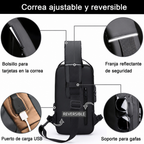 SecureGo® Mochila Antirobos con USB — Seguridad, energía y estilo
