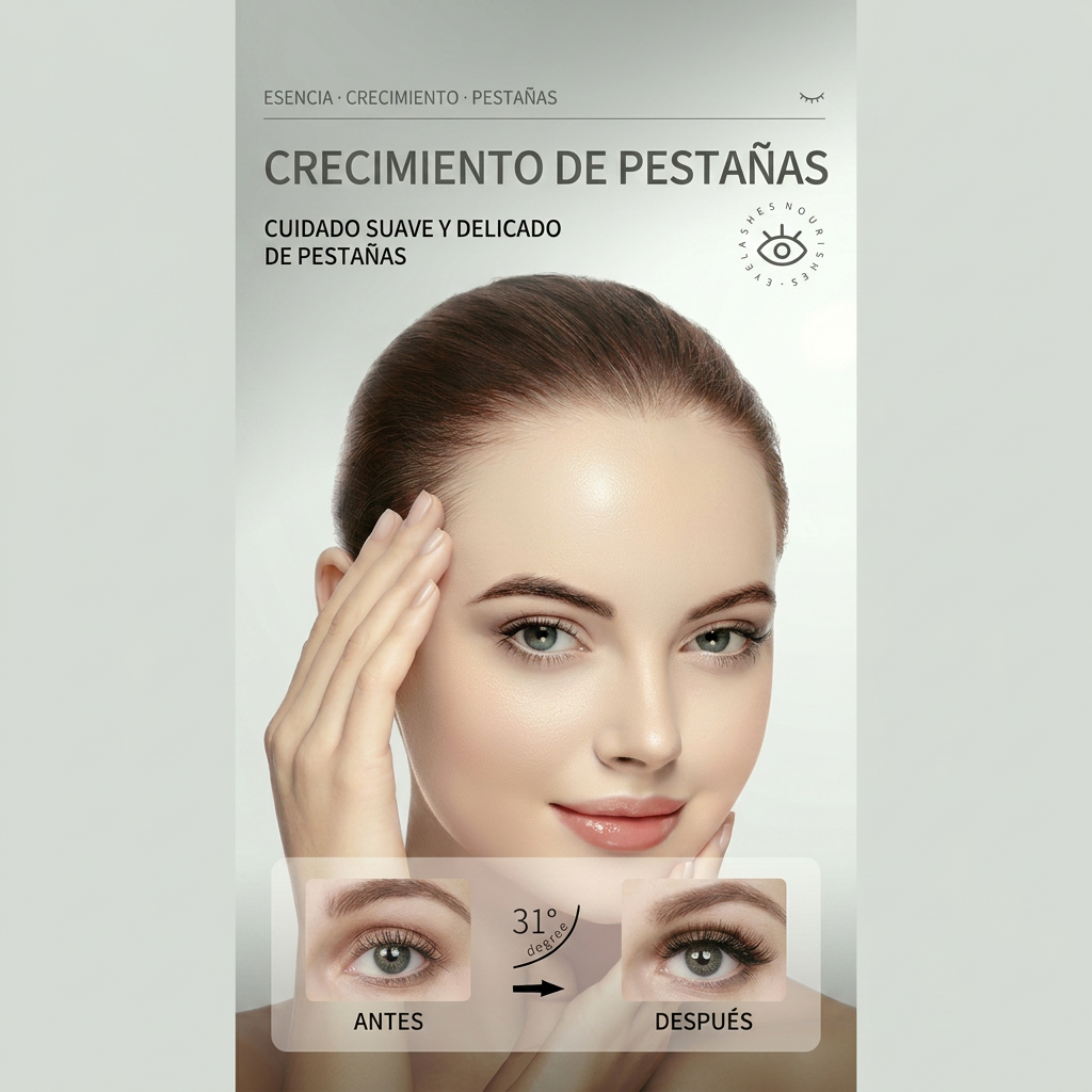 Serum Alargador de Pestañas Sadoer · Nutre, Fortalece y Alarga con Fórmula Natural