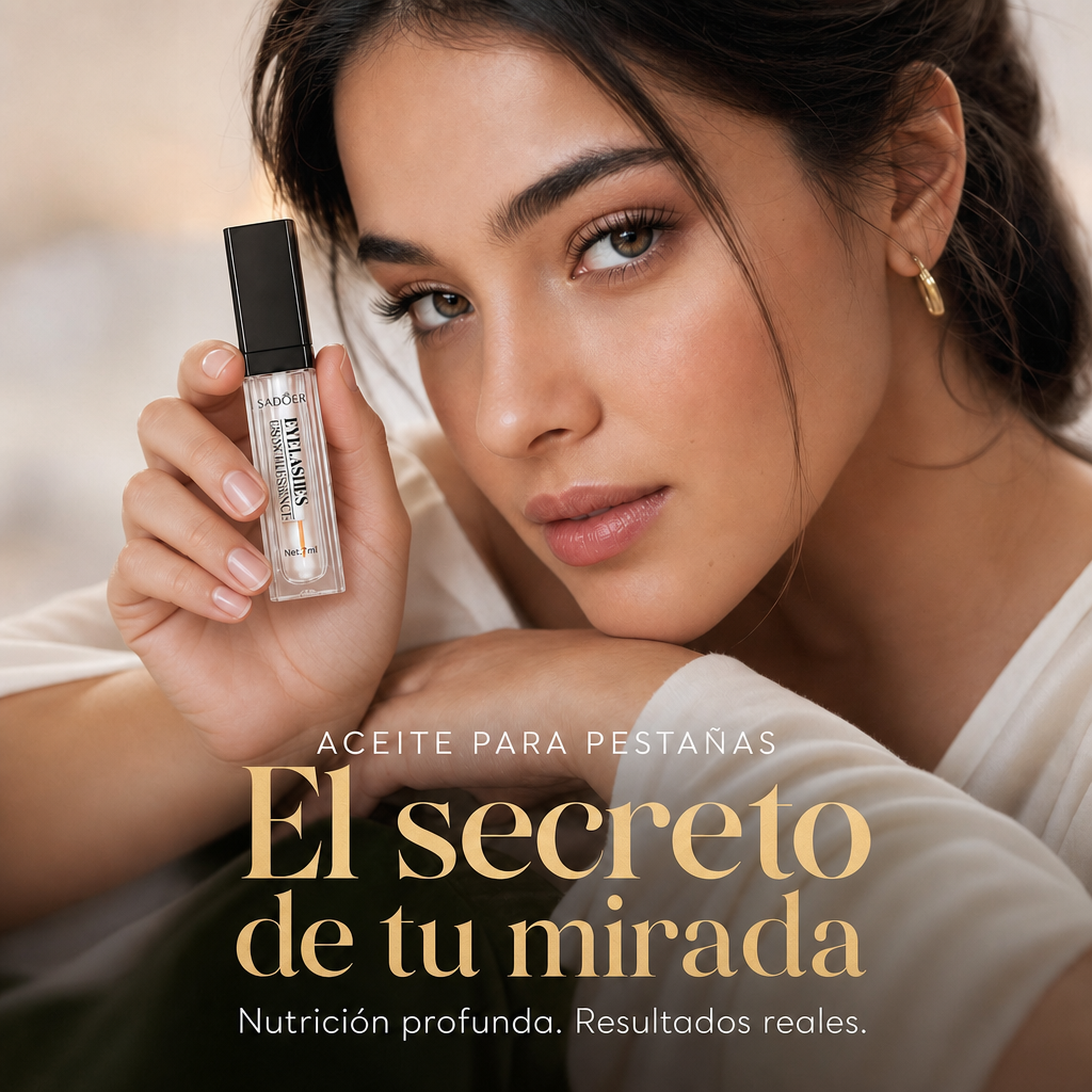 Serum Alargador de Pestañas Sadoer · Nutre, Fortalece y Alarga con Fórmula Natural