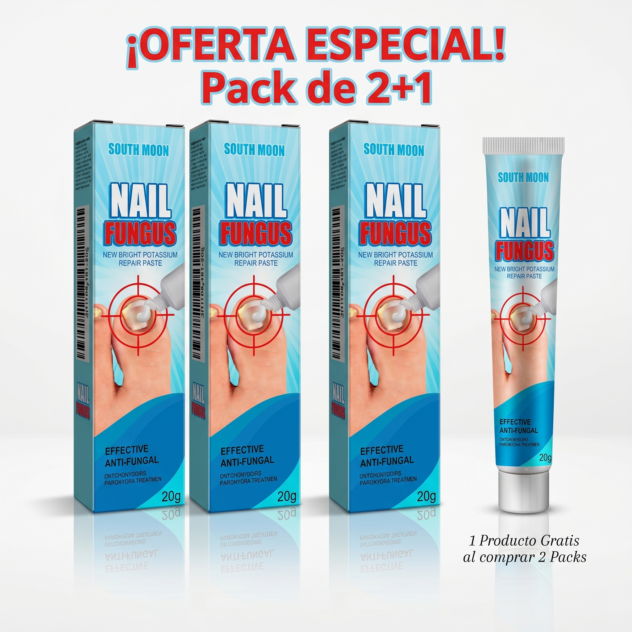 Crema Antifúngica para Uñas | Elimina Hongos, Engrosa y Restaura con Fórmula Herbal