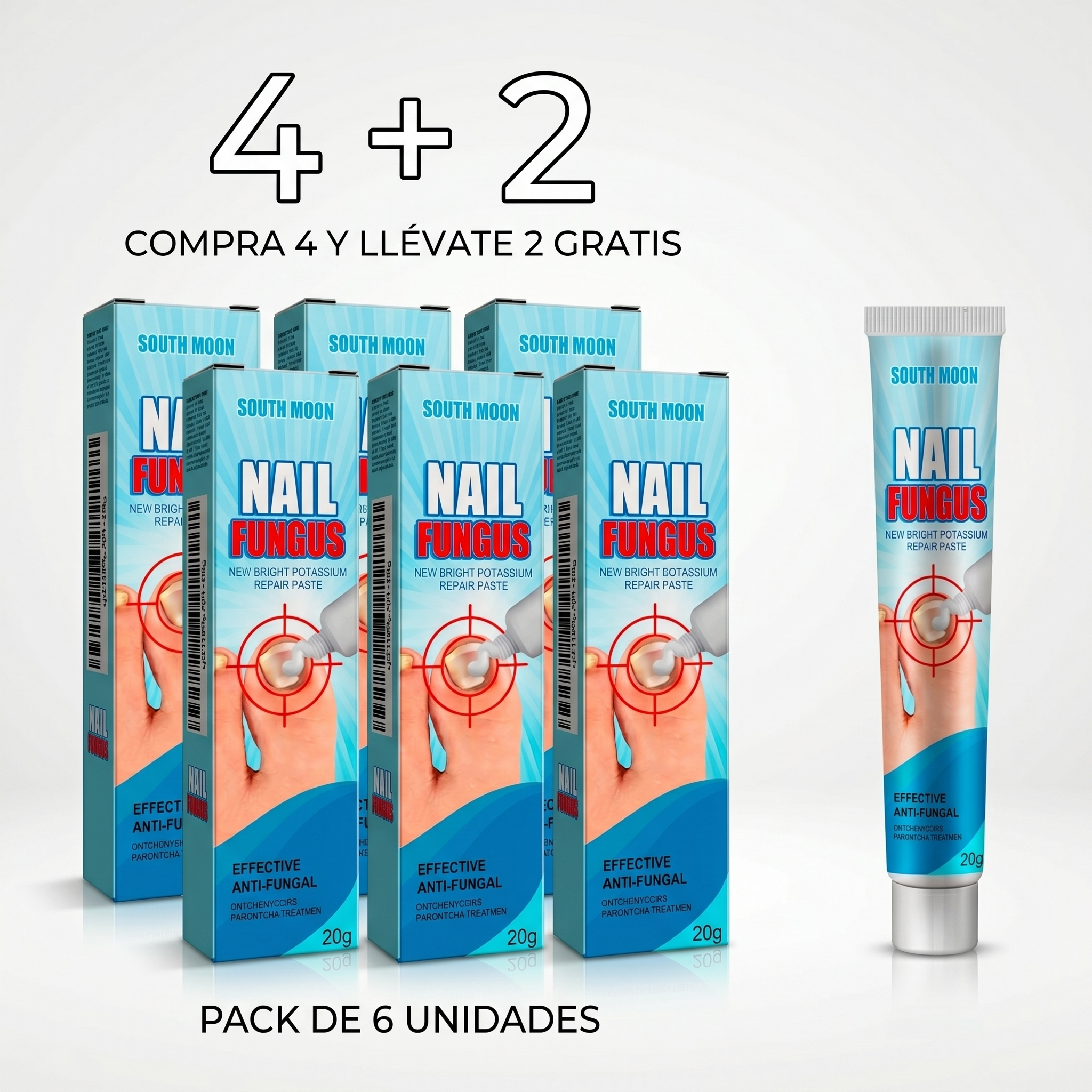Crema Antifúngica para Uñas | Elimina Hongos, Engrosa y Restaura con Fórmula Herbal