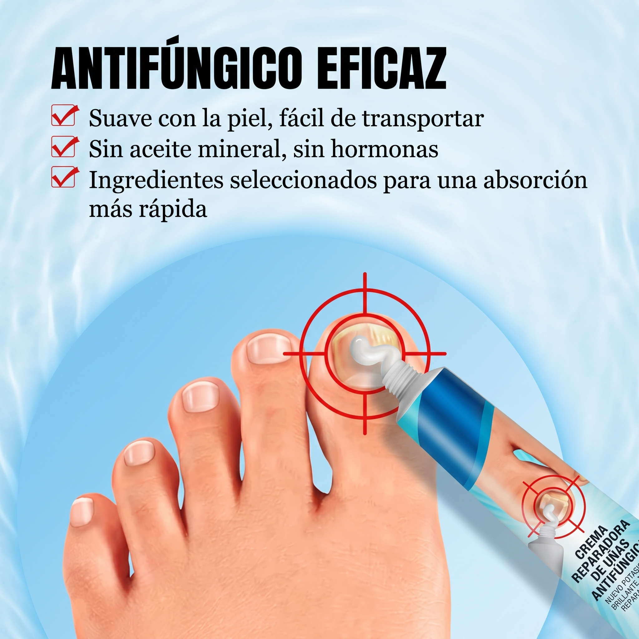 Crema Antifúngica para Uñas | Elimina Hongos, Engrosa y Restaura con Fórmula Herbal